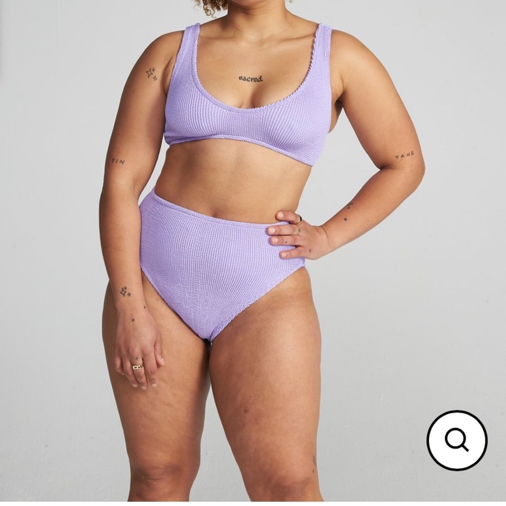 Youswim Eva high waist two piece in aster